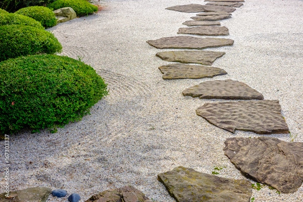 Obraz Ścieżka ogrodowa zen