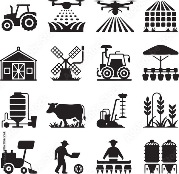 Obraz farm animals collection