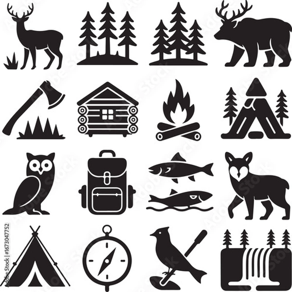 Obraz farm animals icon