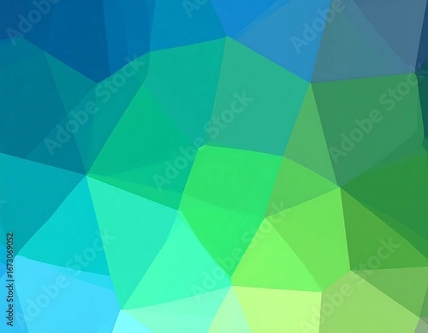 Fototapeta Abstract polygon pattern of vibrant colors