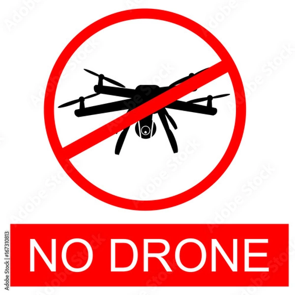 Obraz Prohibited Sign - No Drone