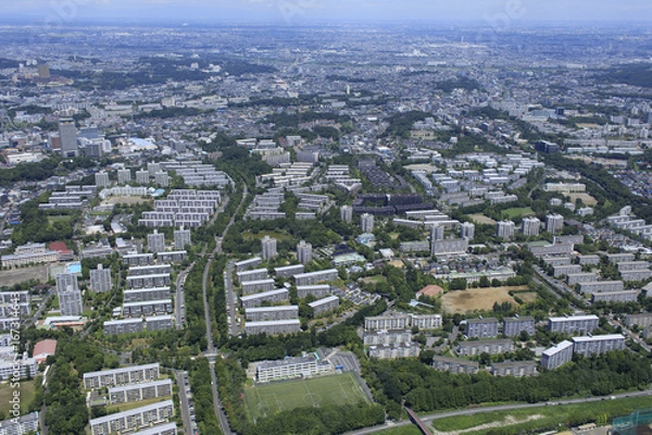 Fototapeta 郊外の住宅地／多摩ニュータウン