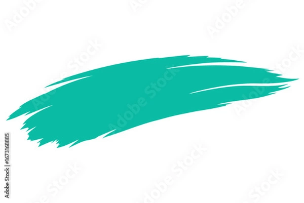 Obraz teal brush stroke