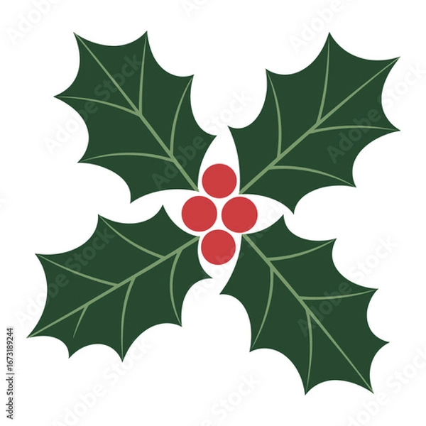 Obraz holly and berries