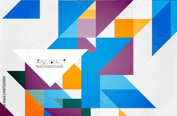 Fototapeta Triangle pattern design background