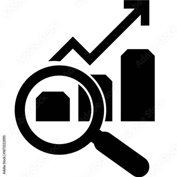 Obraz magnifying glass and house