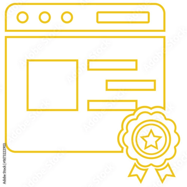 Obraz Web setting icon, vector icon,