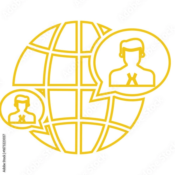 Obraz man with globe