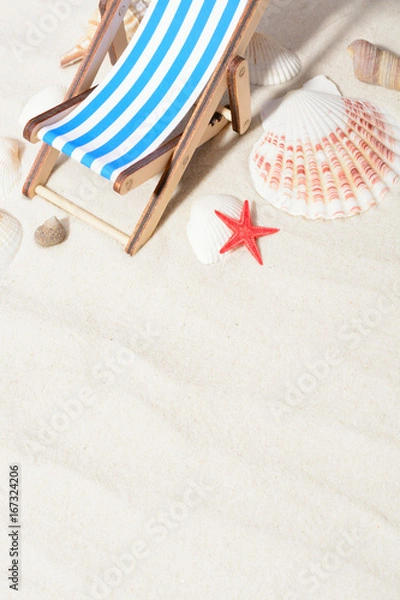 Fototapeta Composition of beach items