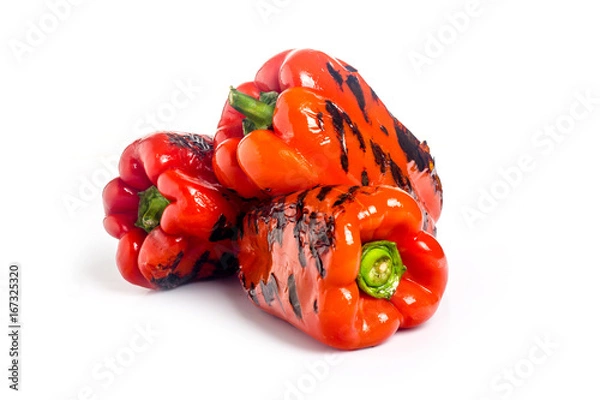 Fototapeta Grillowany z czerwonej papryki