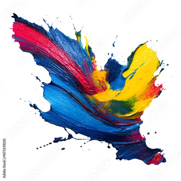 Fototapeta Abstract watercolor splash stroke