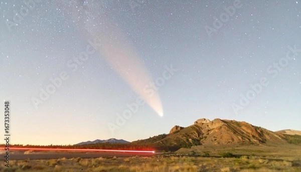 Fototapeta Multiple sharp red light streaks fanning outward from a central point on the left, set against a soft gradient transparency, fading gently toward the right for open space.