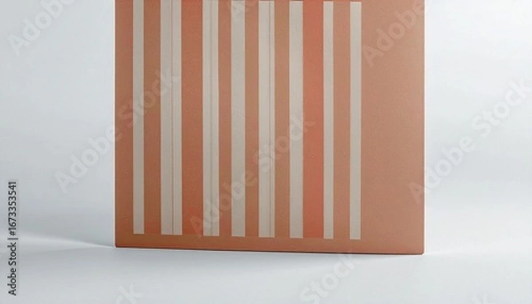 Fototapeta The image features a precision-sharp, horizontally sliced red beam pattern resembling a barcode. The slices are clean and vertical, creating a modern and geometric design. The pattern is laid out with