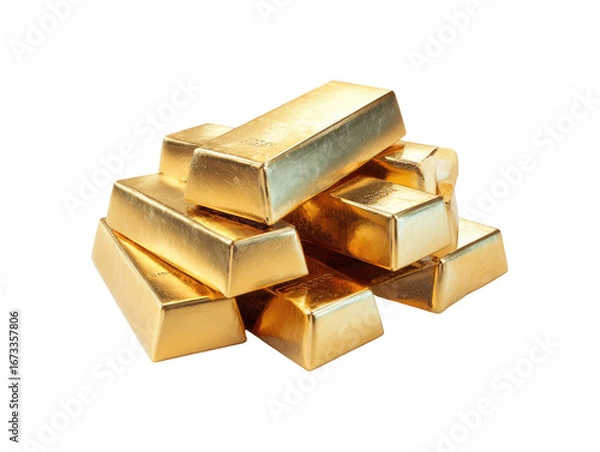 Obraz Gold bars stacked