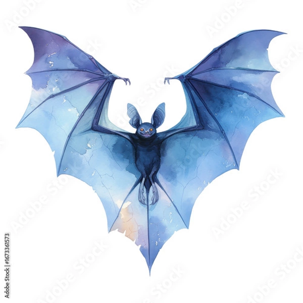 Obraz Flying bat illustration fantasy setting digital art nighttime environment artistic viewpoint