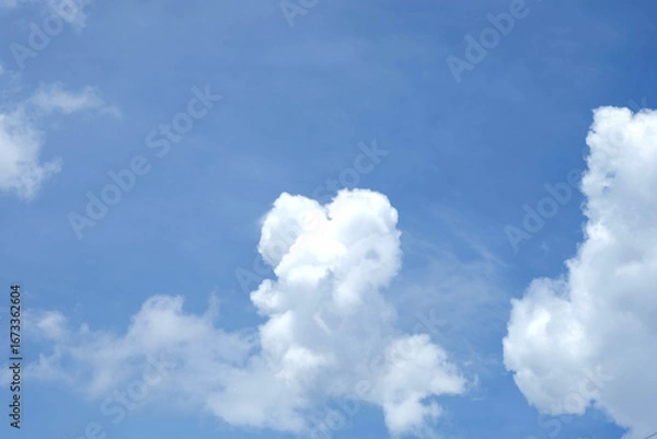 Obraz Beautiful blue sky clouds for background.