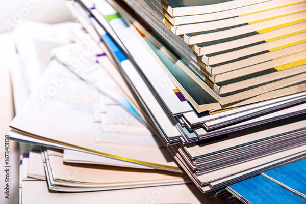Obraz stack of magazines