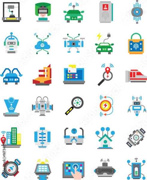 Fototapeta artificial intelligence icon