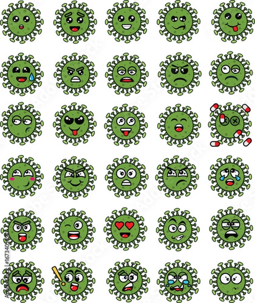 Fototapeta bacterial illustration expression