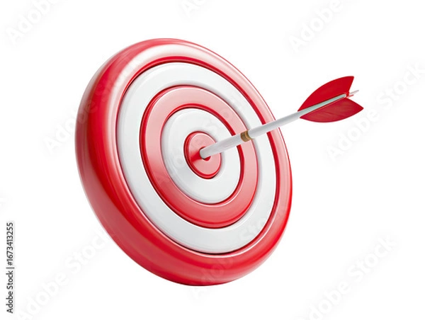 Obraz 3D dart hitting a target (1)