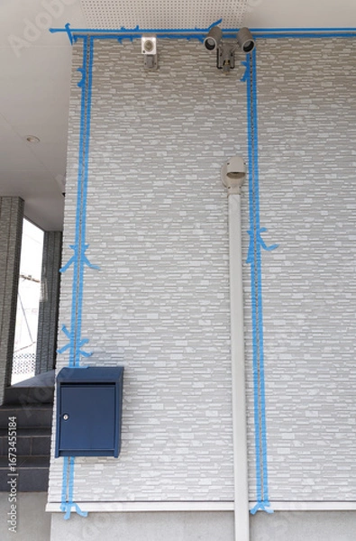 Obraz シール工事のマスキング