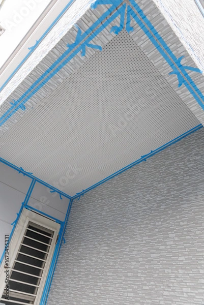 Obraz シール工事のマスキング