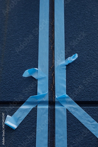 Obraz シール工事のマスキング