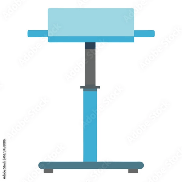 Obraz standing desk with adjustable height and desktop