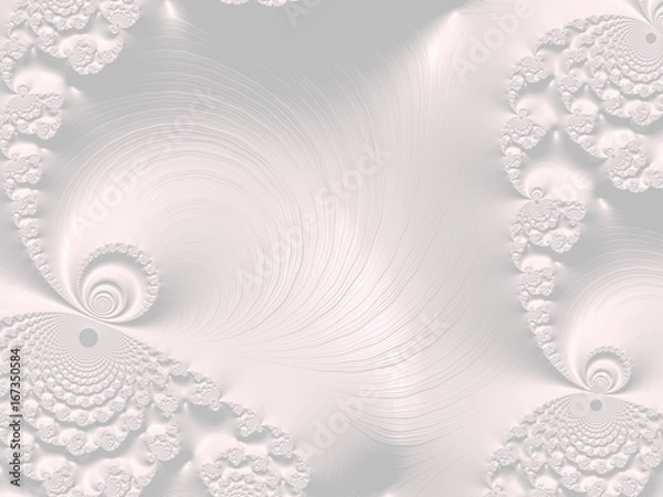 Obraz The white Plaster in the form of a Fractal