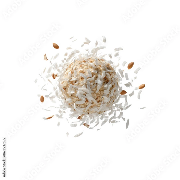 Obraz Coconut Almond Bliss Ball Exploding with Flavor