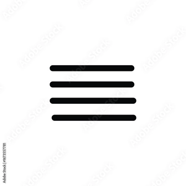 Fototapeta  office justify icon