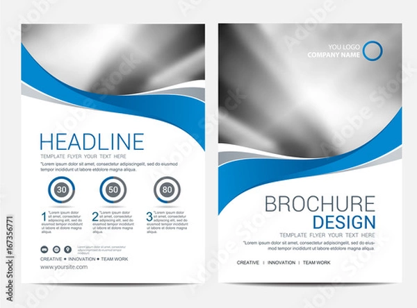 Obraz Brochure template flyer design vector background