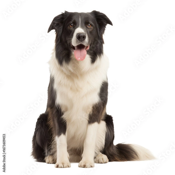 Obraz border collie sitting.PNG