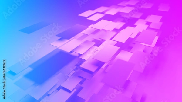 Obraz レイヤー上に重なり合ったデータの流れを表現した背景