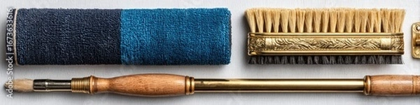 Obraz Assorted cleaning tools laid out