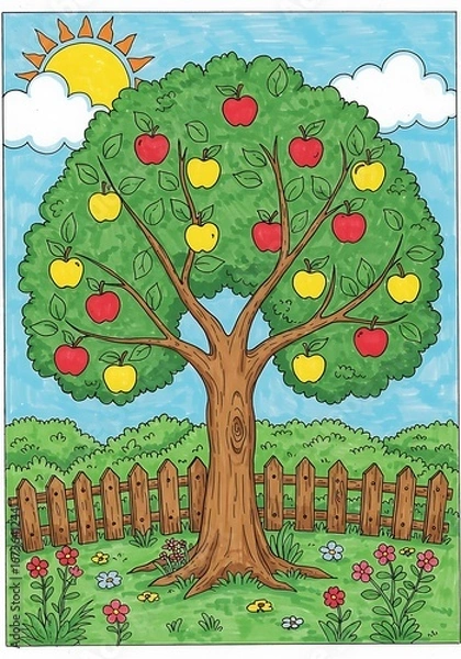 Obraz Sunlit Orchard's Bounty