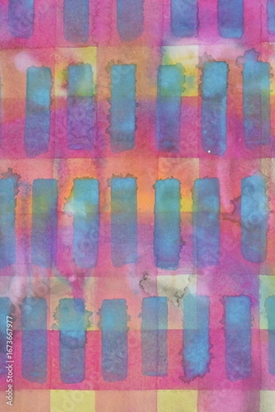 Obraz PINK RECTANGLE ABSTRACT NO.4