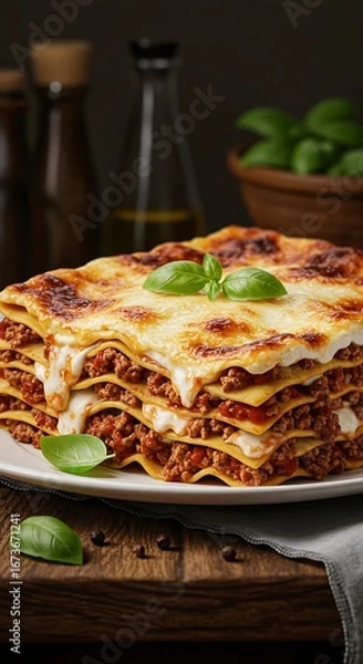 Fototapeta Layered Delights: A Culinary Symphony