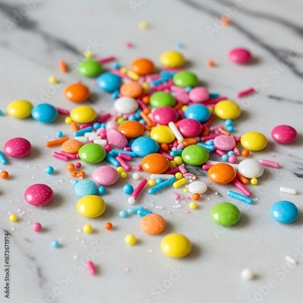 Fototapeta Rainbow's Sweet Scatter