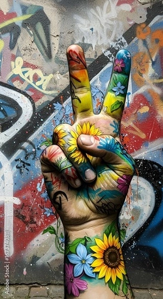 Obraz graffiti on the wall