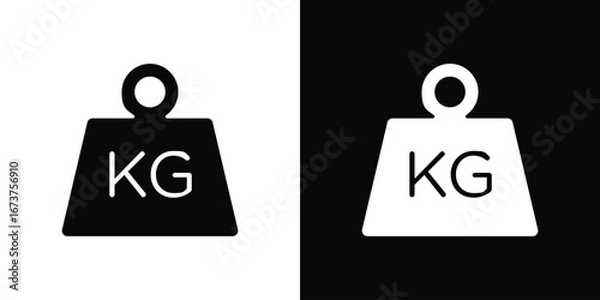 Obraz Weight icon symbol logo. Graphic template.