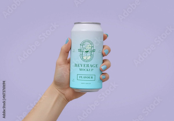 Obraz Sod Can Mockup with Gradient