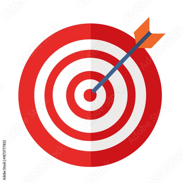 Fototapeta target and arrow