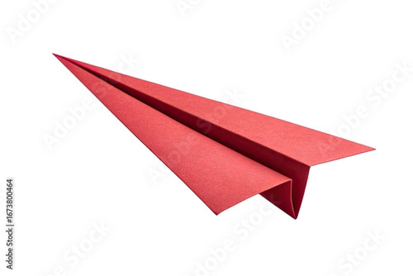 Obraz paper plane isolated on white background sending message symbol