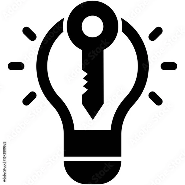Fototapeta light bulb icon