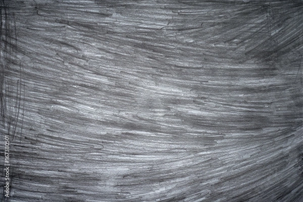 Fototapeta Graphite pencil strokes on the white paper, pencil drawing texture abstract  background