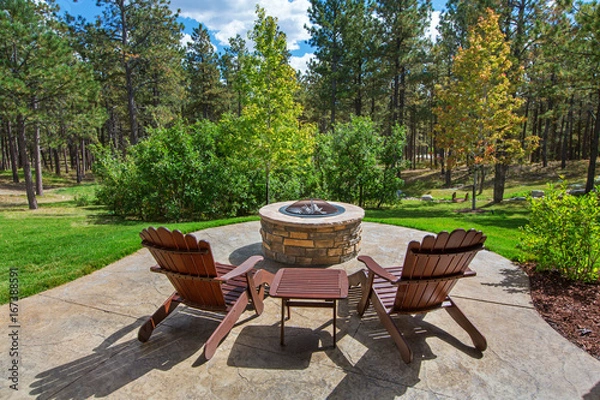 Obraz Fire Pit overlooking nature