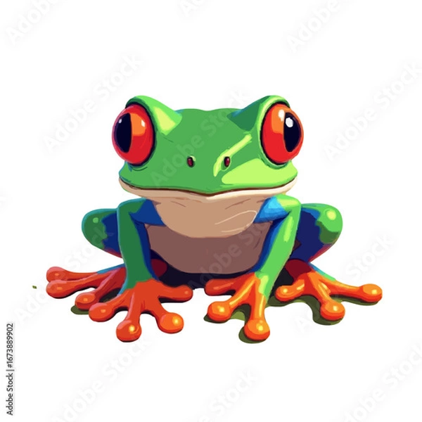 Obraz Red eyed tree frog