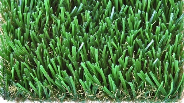 Fototapeta Close Up Artificial Turf Grass Texture Green Blades
