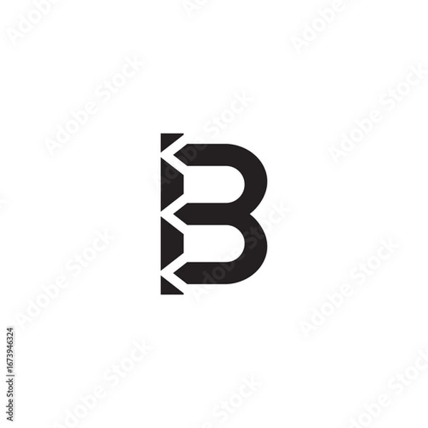 Fototapeta Modern B Letter Logo Design – Minimal & Professional